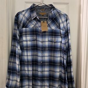 Blue Plaid Men's Shirt